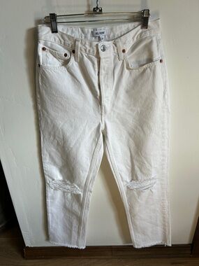 RE/DONE 70s Stove Pipe High Rise Jeans